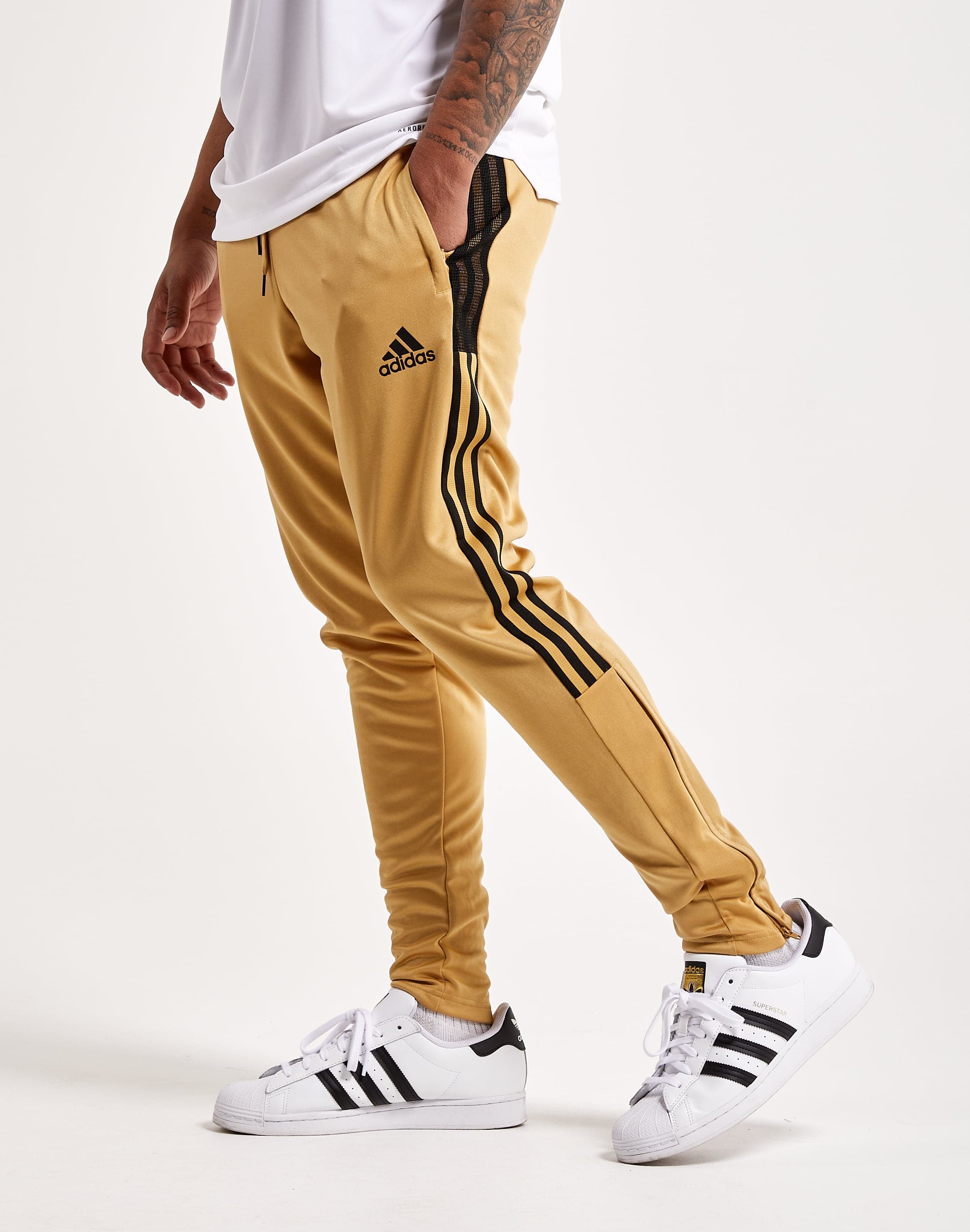 Tan adidas store sweatpants